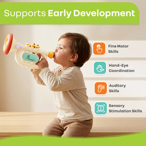 R for Rabbit Orapple Funtunes Trumpet Kids Musical Toy (BIS Certified) - Musical Toys