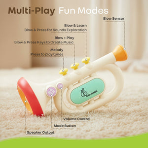 R for Rabbit Orapple Funtunes Trumpet Kids Musical Toy (BIS Certified) - Musical Toys