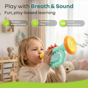 R for Rabbit Orapple Funtunes Trumpet Musical Toy (BIS Certified) - Musical Toys