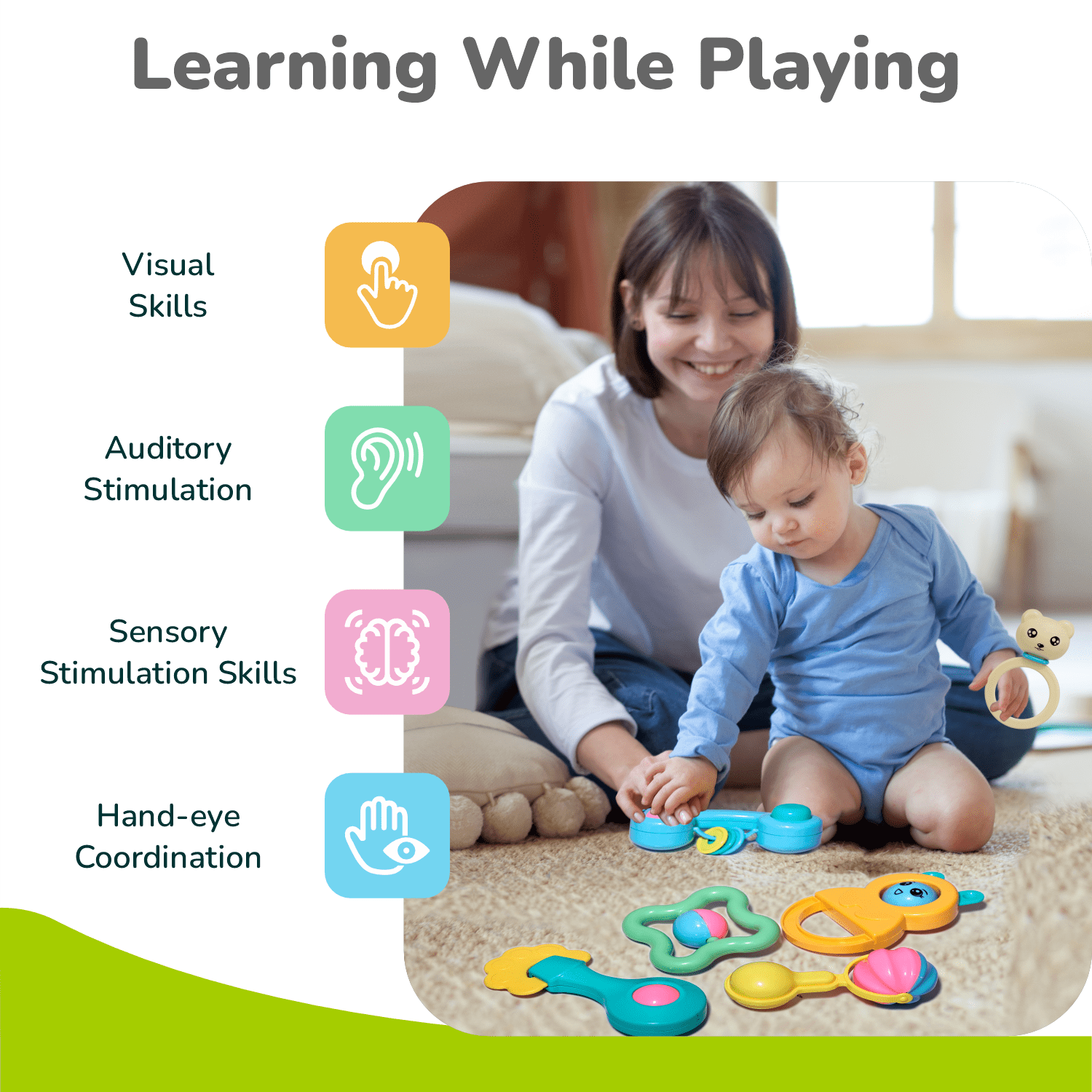 R for Rabbit Orapple Jingle Joy - Rattles