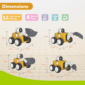 R for Rabbit Orapple Rover - 28 X 9 X 23.5 cm  Toy Vehicle with Action Figure