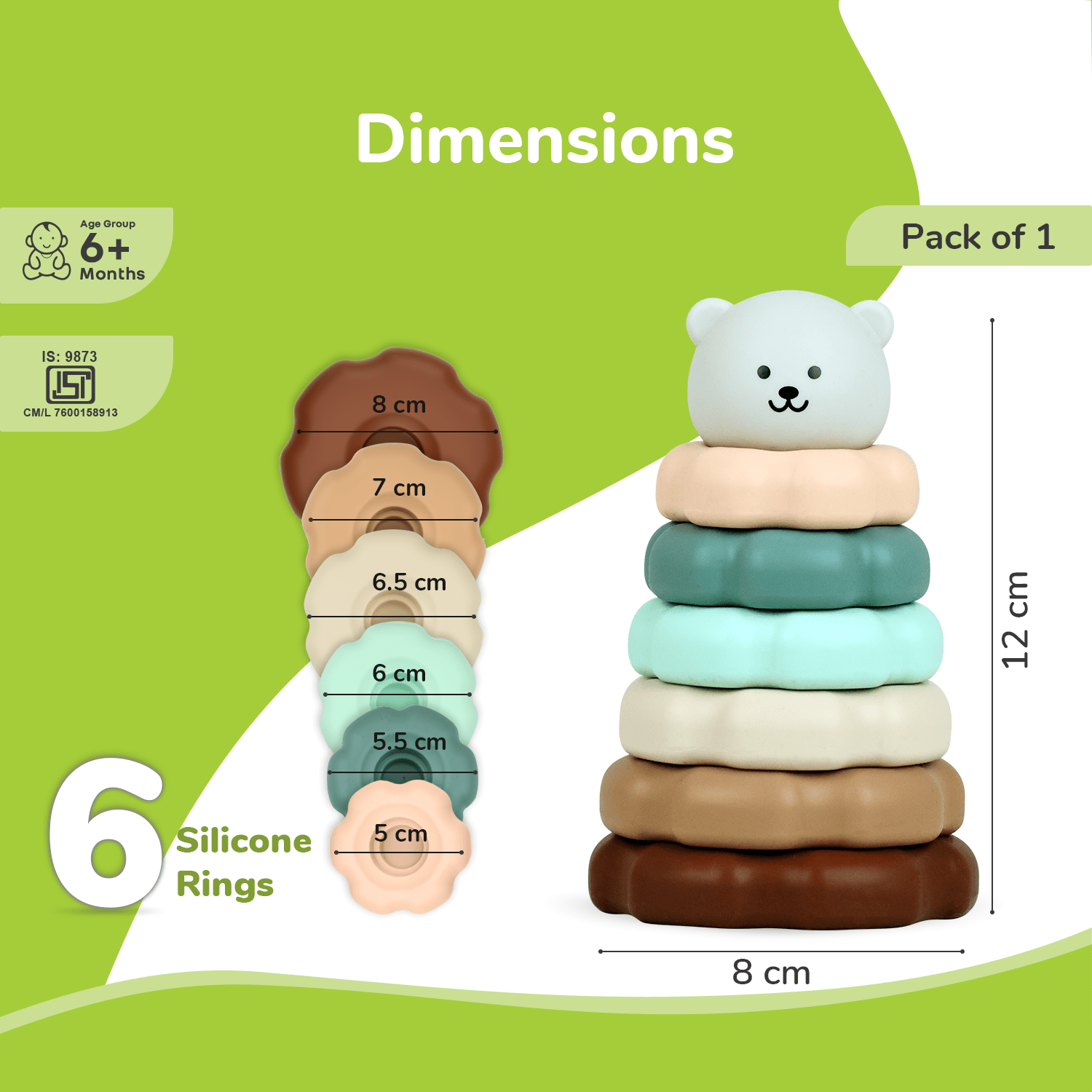 R for Rabbit Orapple Teddy Stacker - Stacker