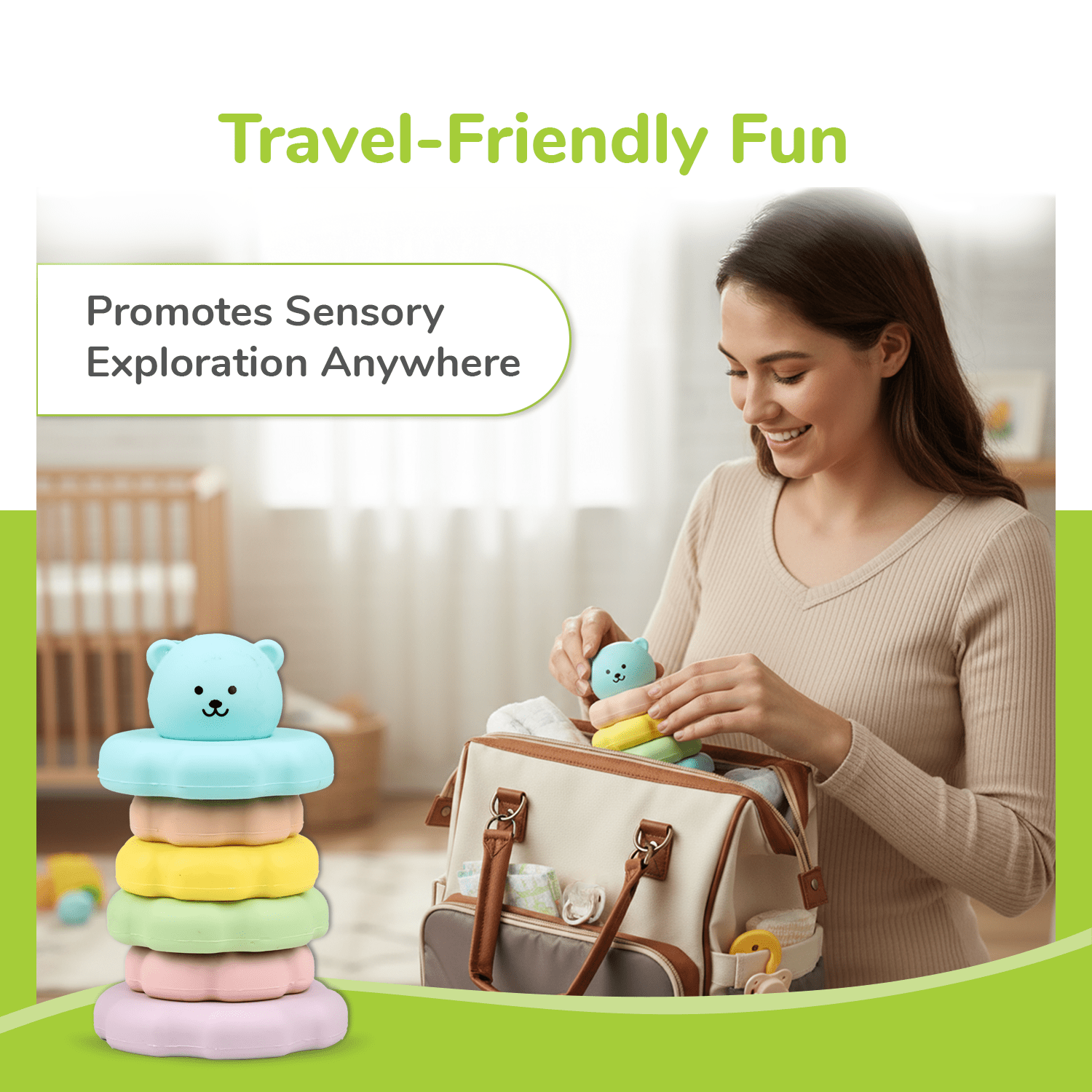 R for Rabbit Orapple Teddy Stacker - Stacker