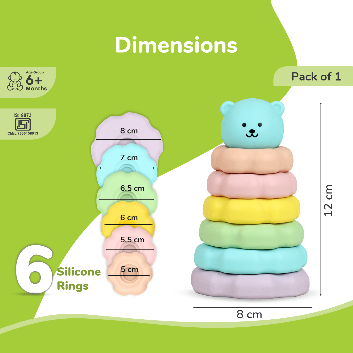 R for Rabbit Orapple Teddy Stacker - Stacker