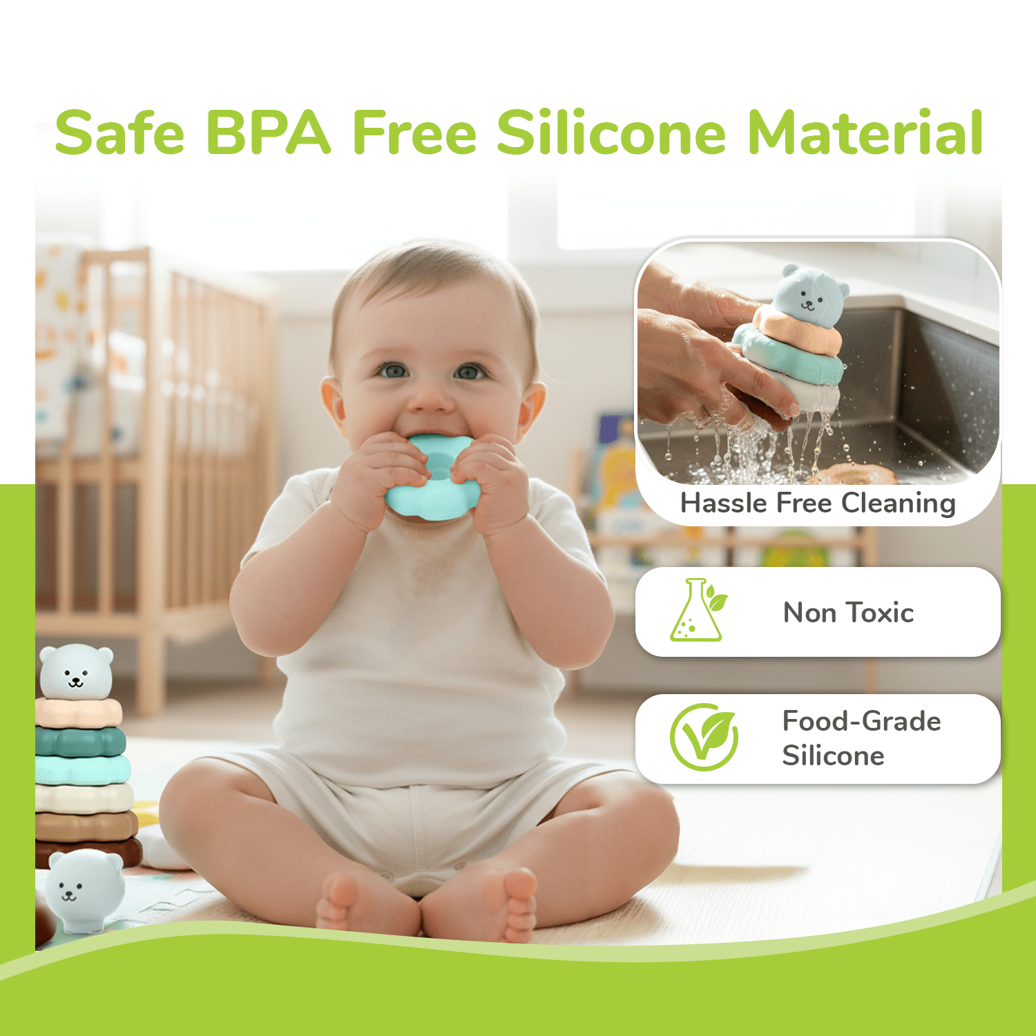 R for Rabbit Orapple Teddy Stacker - Stacker