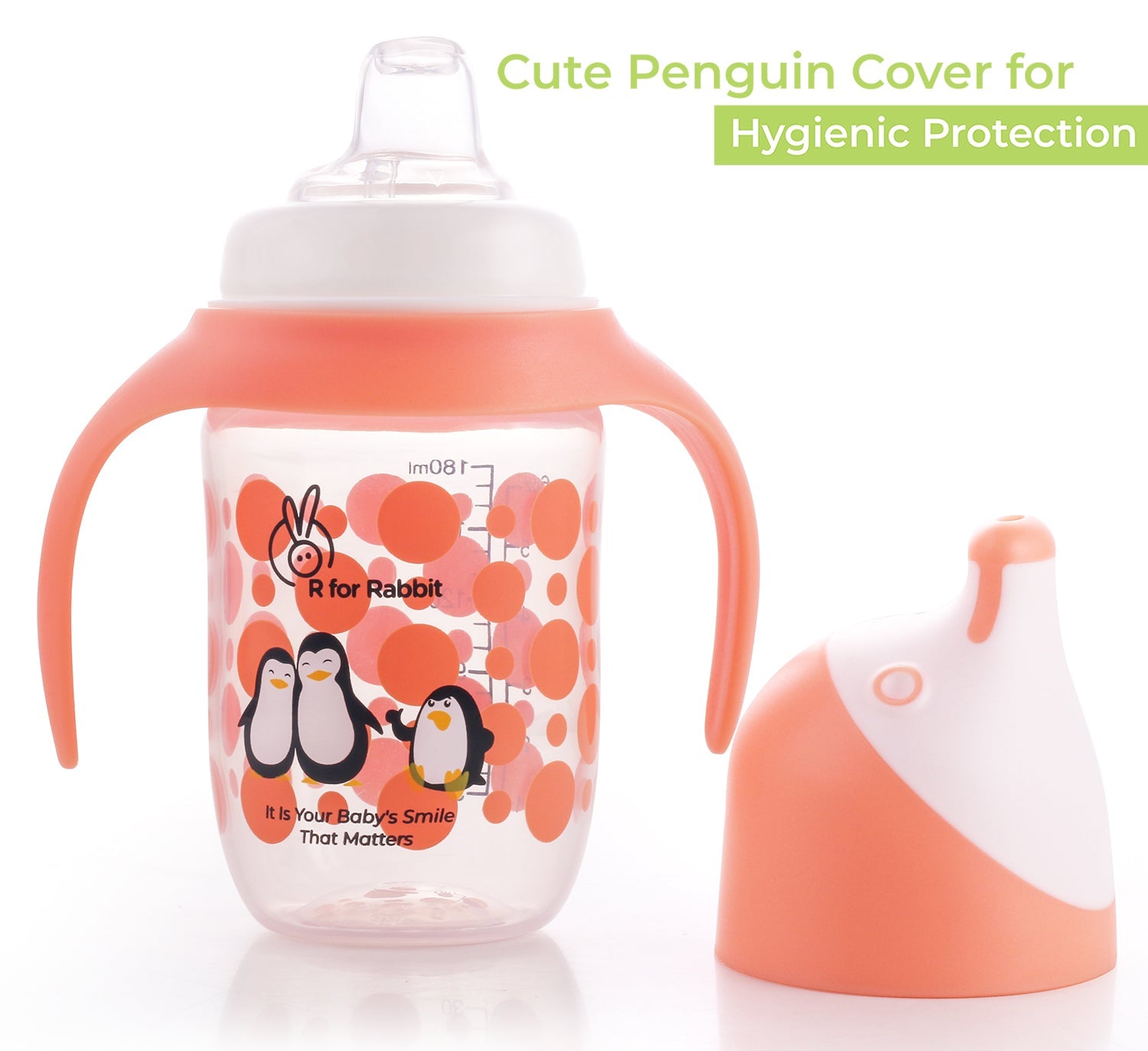 R for Rabbit Penguin - Orange - Sippers