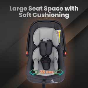 R for Rabbit Picaboo Grand 4 In 1 Multi Purpose Baby Car Seat - Black Grey - ICPBBG2