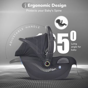 R for Rabbit Picaboo NXG Car Seat Black Grey Baby Gear - Baby Car Safety Seat