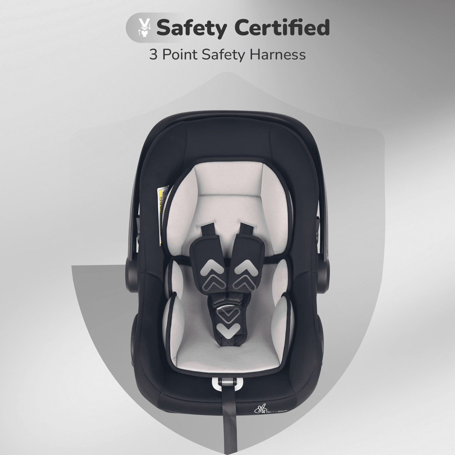 R for Rabbit Picaboo NXG Car Seat Black Grey Baby Gear - Baby Car Safety Seat