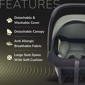 R for Rabbit Picaboo NXG Car Seat Green Black Baby Gear - Car Seat