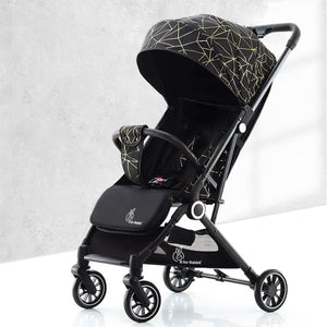 R for Rabbit Pocket Air Stroller - Black - Baby Stroller & Prams