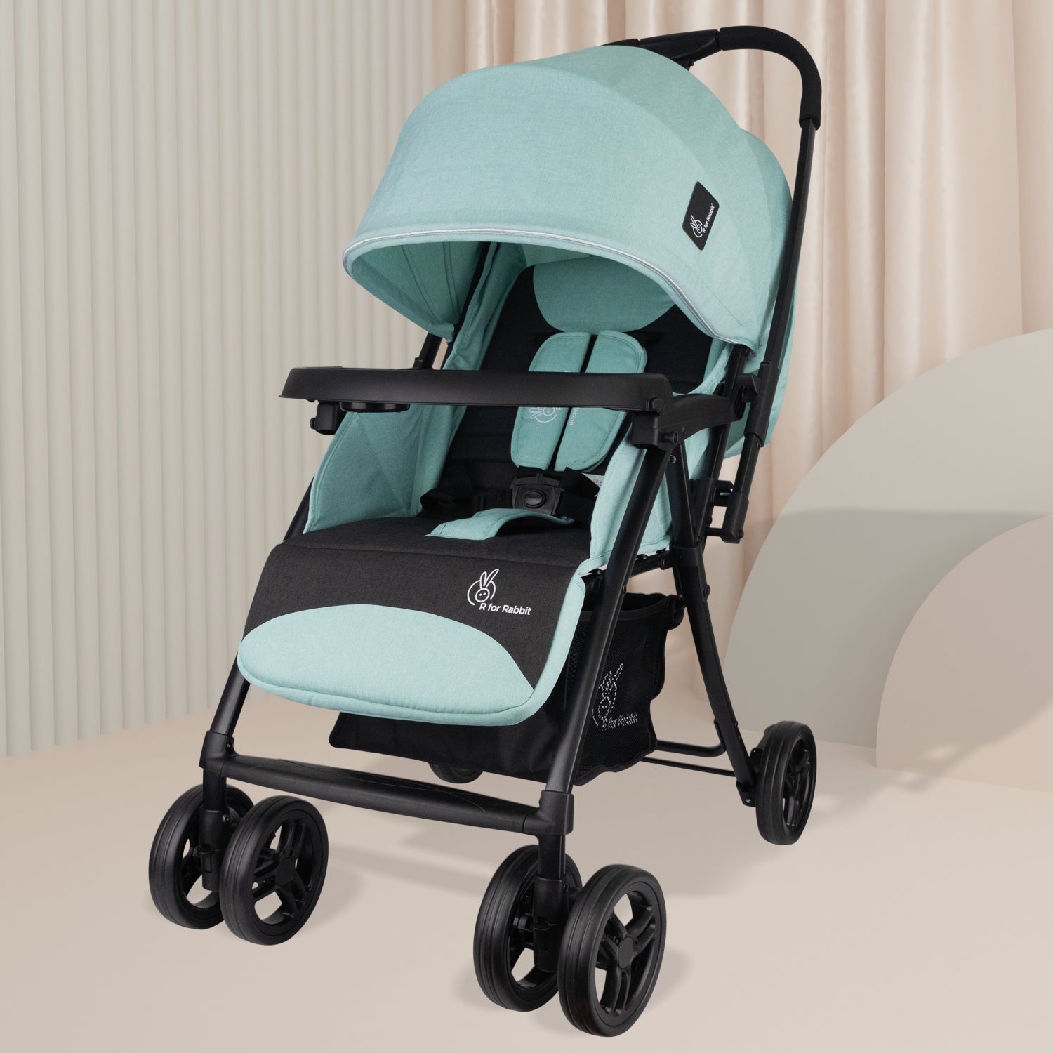 R for Rabbit Poppins Joy Stroller Green Black Baby Gear - Baby Stroller & Prams