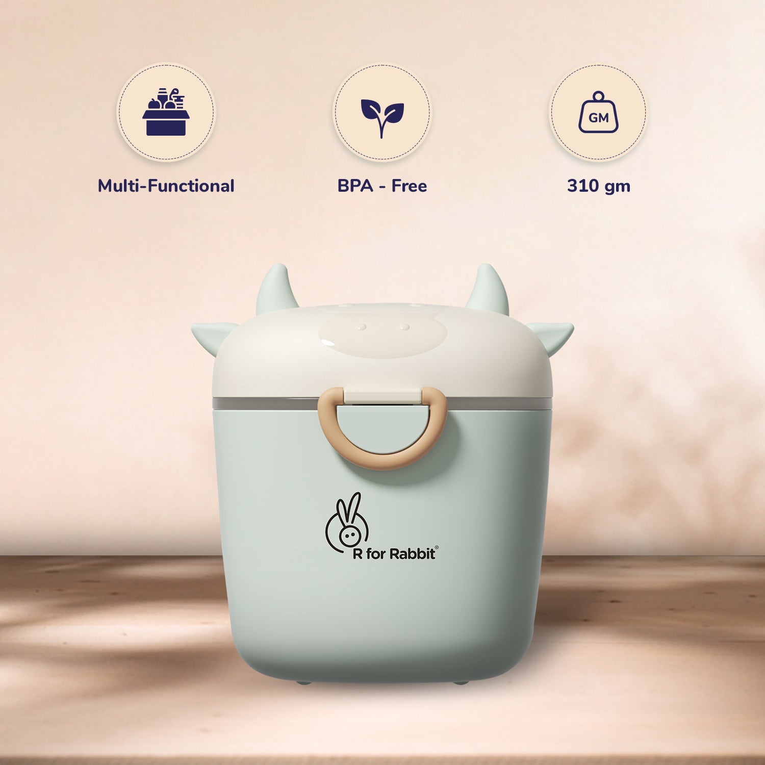 R for Rabbit Portable First Feed Crescent Box - MBFFCG04