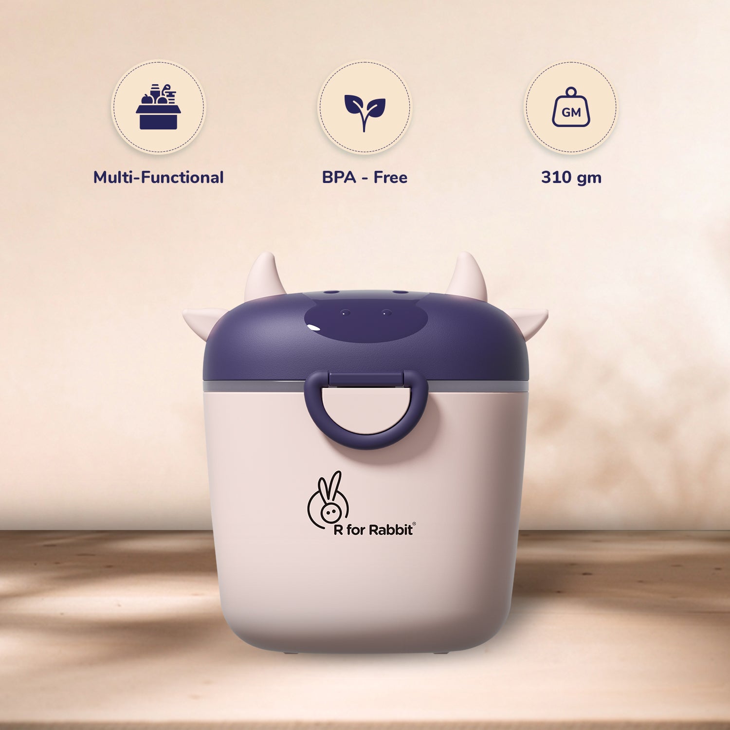 R for Rabbit Portable First Feed Crescent Box - MBFFCG04