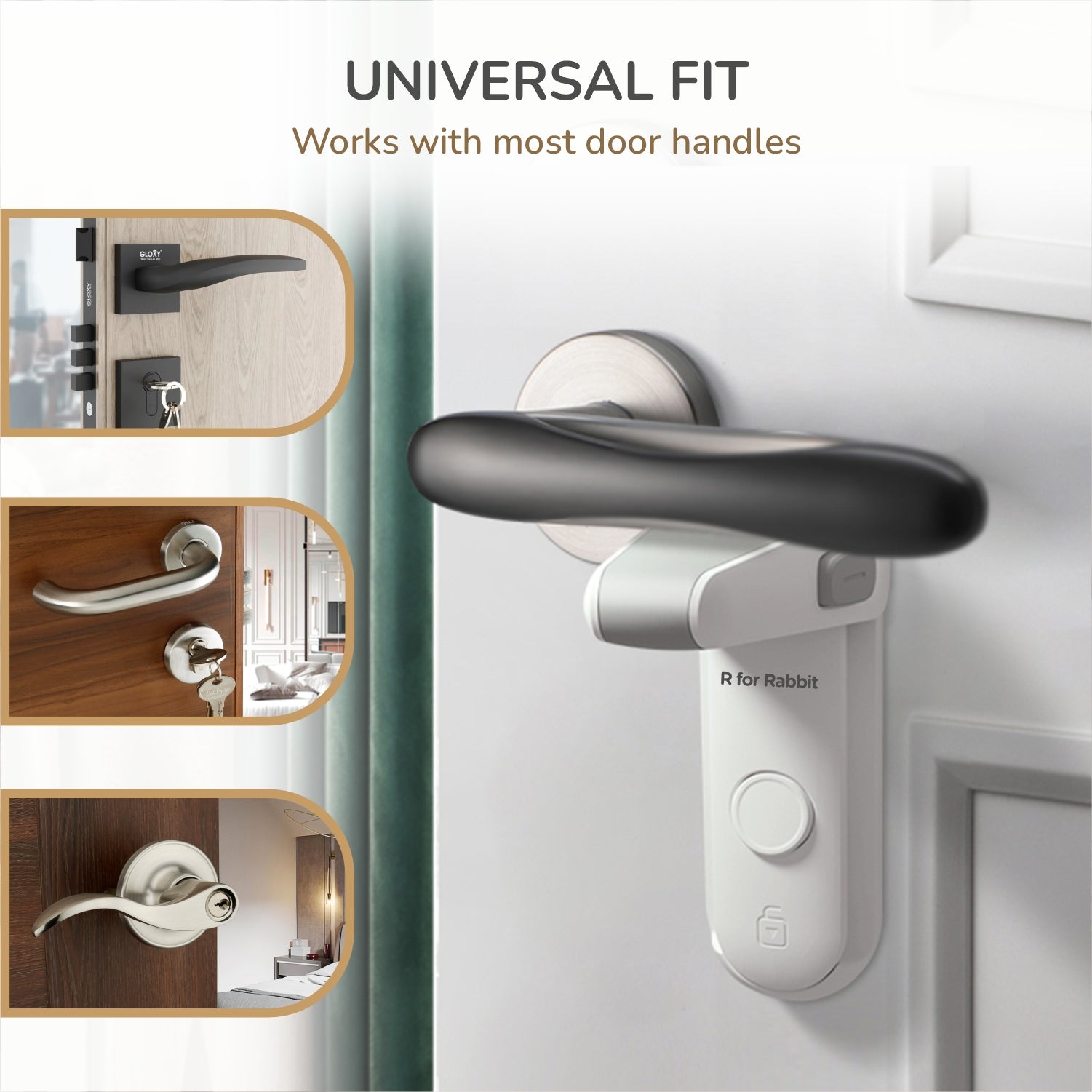 R For Rabbit Protector Plus Door Handle Stopper - SYPPDHSW2