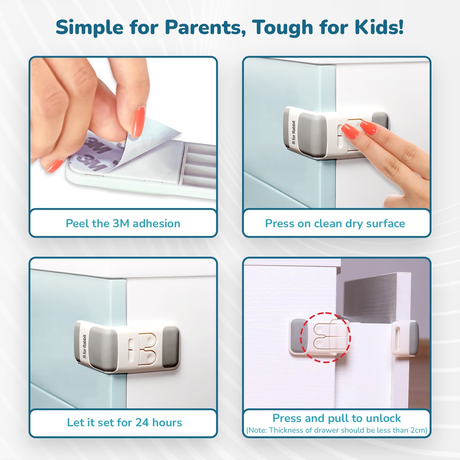 R For Rabbit Protector Plus Drawer Locker - SYPPDLG2