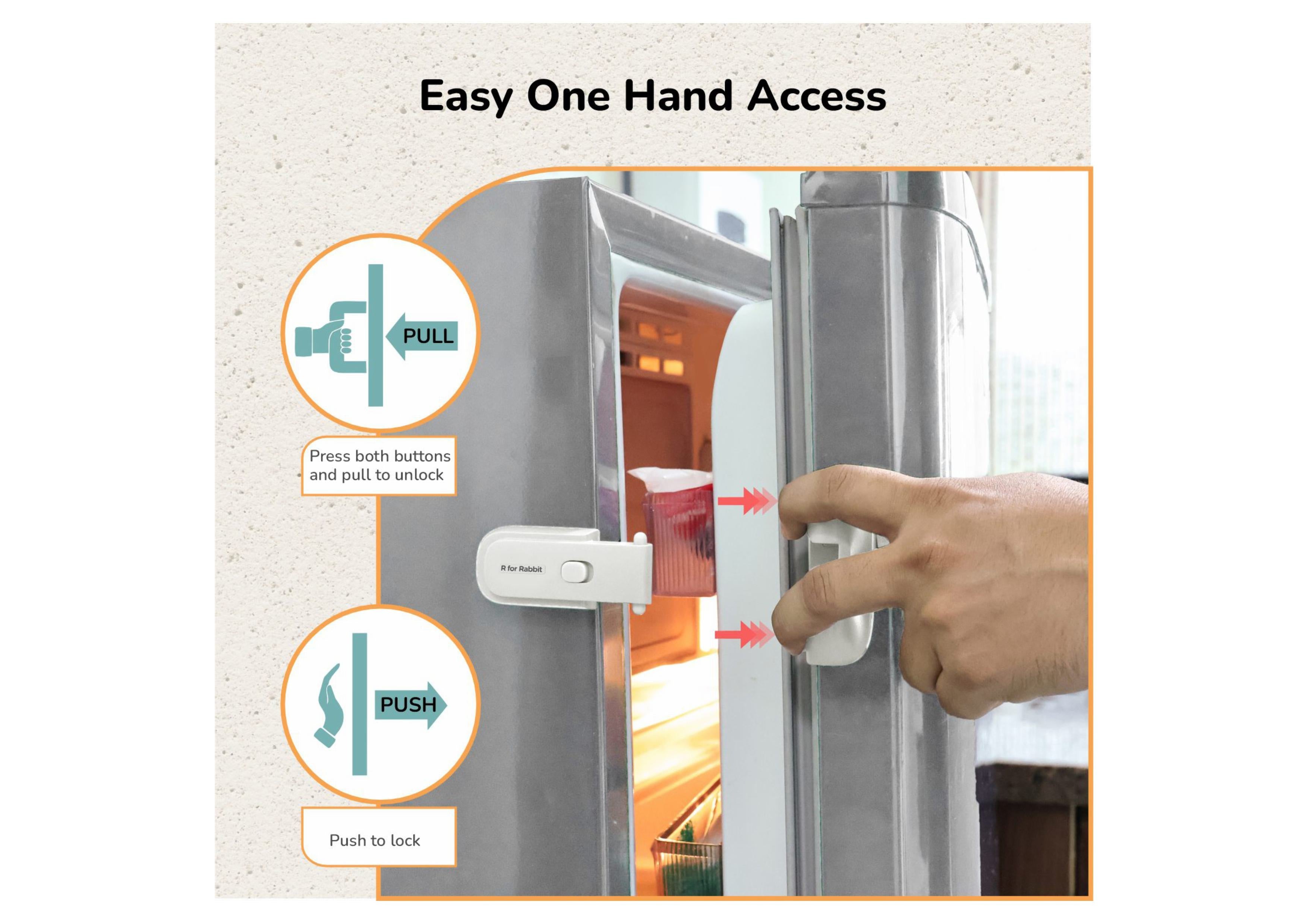 R For Rabbit Protector Plus Fridge Locker - SYPPFLW2