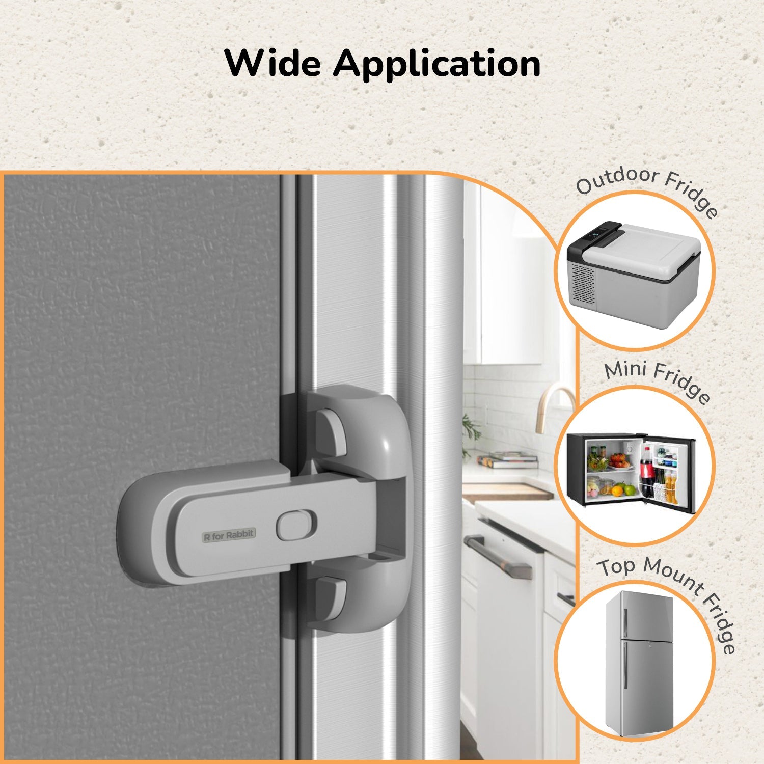 R For Rabbit Protector Plus Fridge Locker - Grey - SYPPFLG2