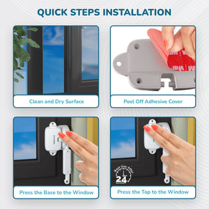 R For Rabbit Protector Plus Window Locker - 12 X 30 cm Baby Safety