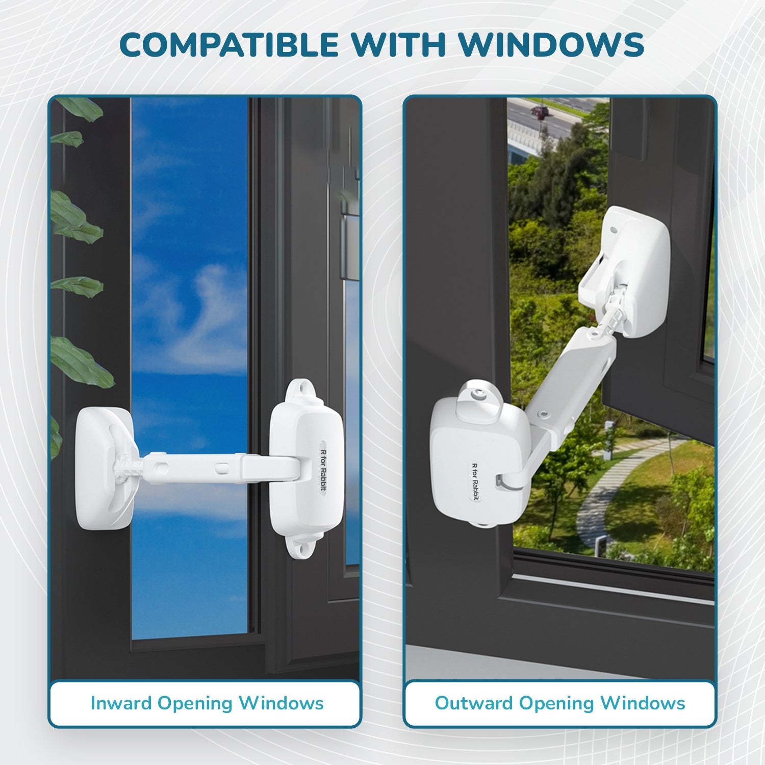 R For Rabbit Protector Plus Window Locker - 12 X 30 cm Baby Safety