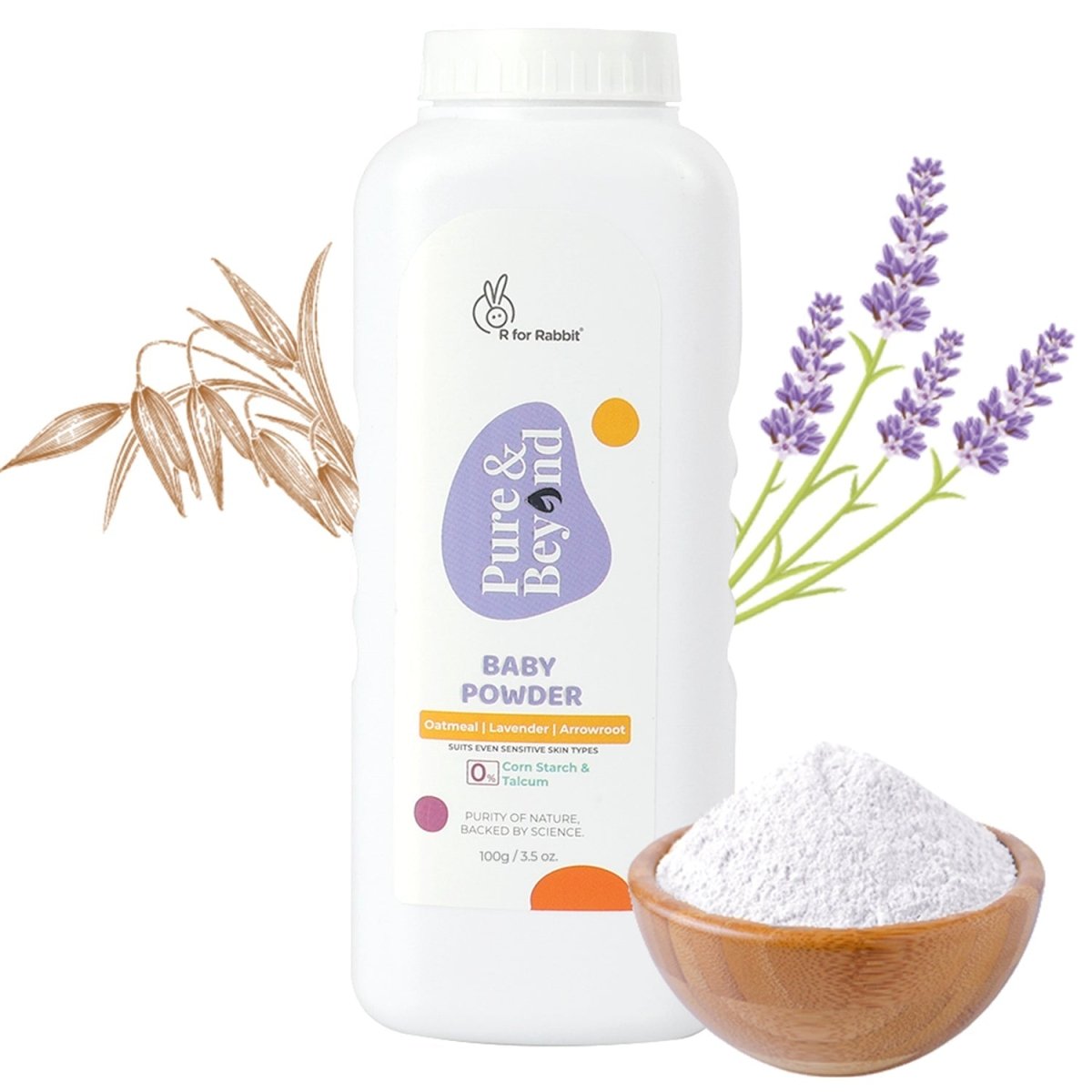 R For Rabbit Pure & Beyond Baby Powder- Oatmeal | 100 g - BPPBOM100