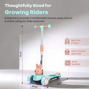 R for Rabbit Road Runner Bunny Kids Scooter - Scooter