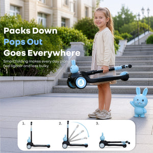 R for Rabbit Road Runner Bunny Kids Scooter - Scooter
