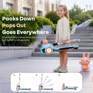 R for Rabbit Road Runner Bunny Kids Scooter - Scooter