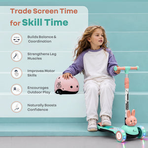 R for Rabbit Road Runner Bunny Kids Scooter - Scooter