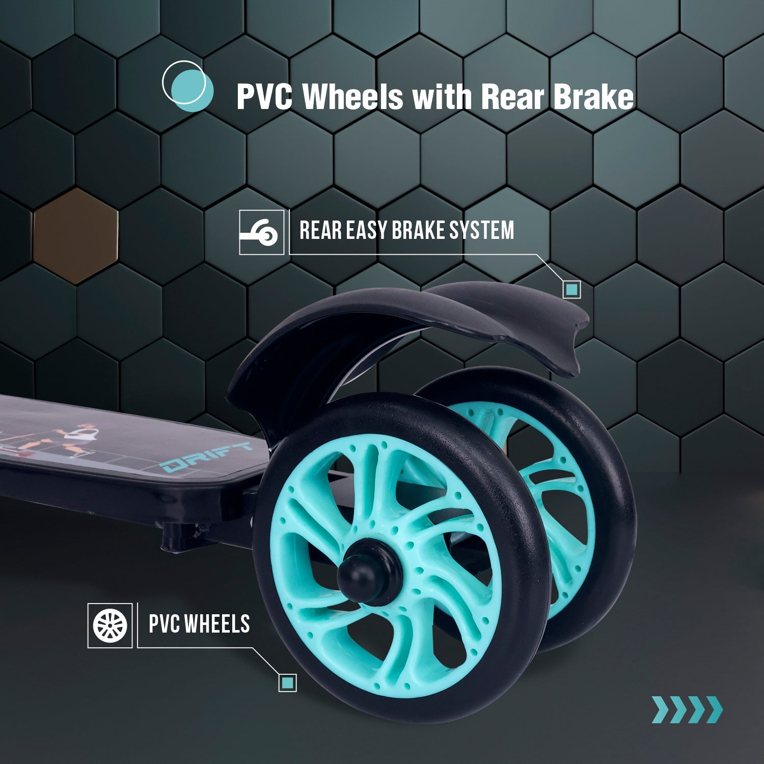 R for Rabbit Road Runner Drift Scooter - Lake Blue - Scooter