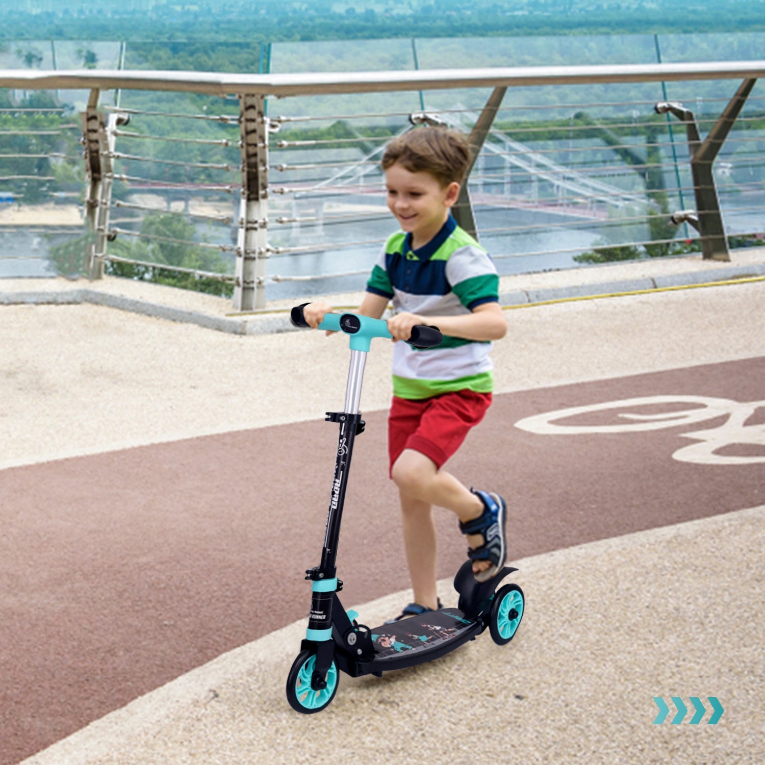 R for Rabbit Road Runner Drift Scooter - Lake Blue - Scooter