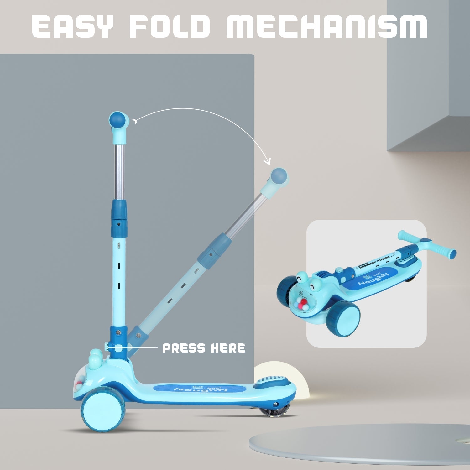 R for Rabbit Road Runner Hopper - Blue - Scooter