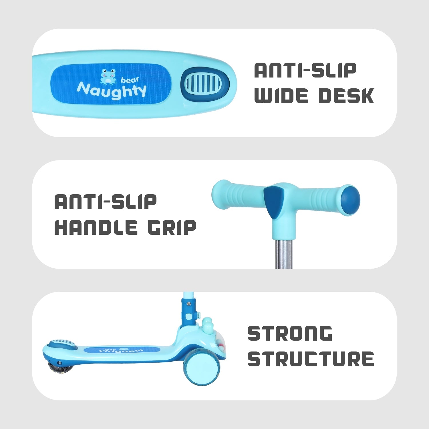 R for Rabbit Road Runner Hopper - Blue - Scooter