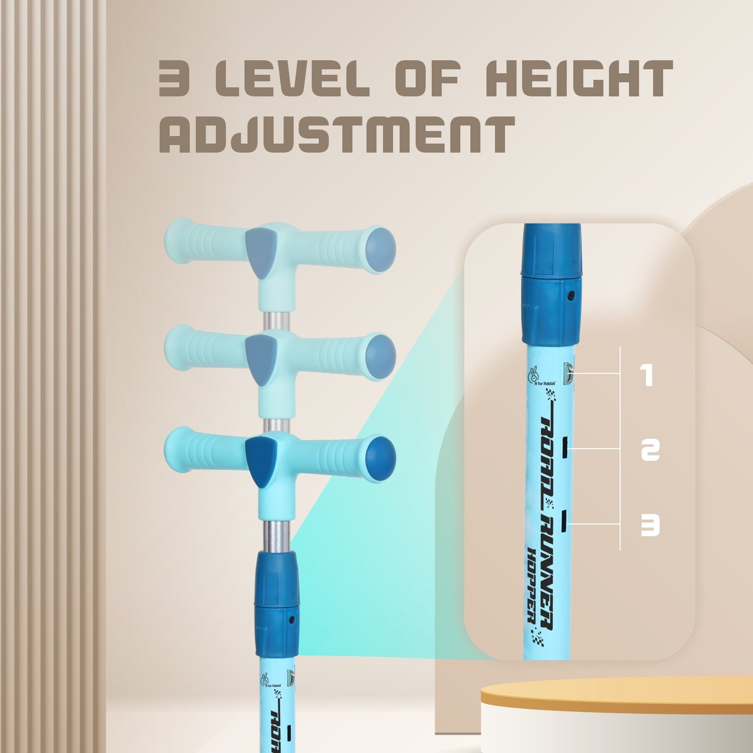 R for Rabbit Road Runner Hopper - Blue - Scooter