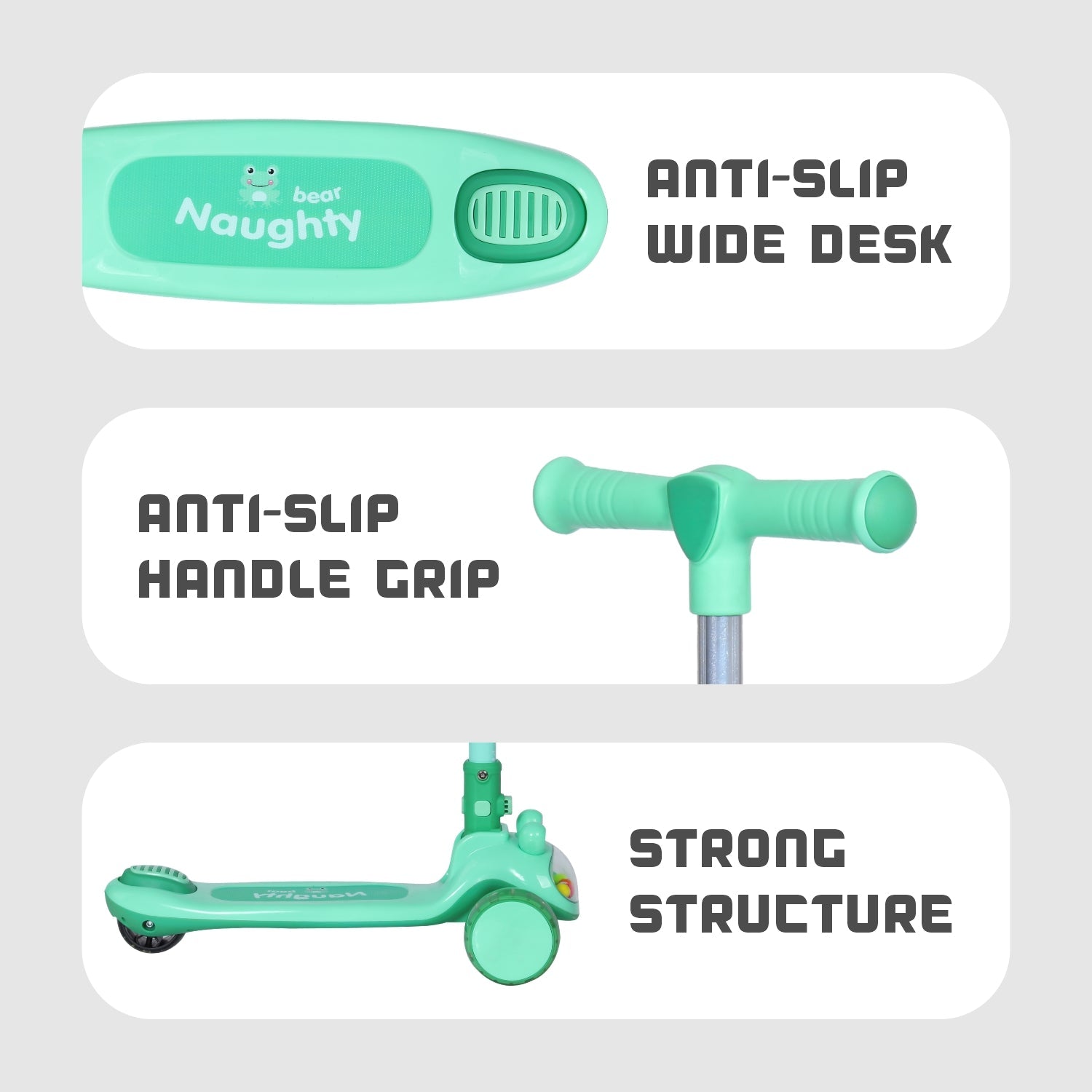 R for Rabbit Road Runner Hopper - Green - Scooter