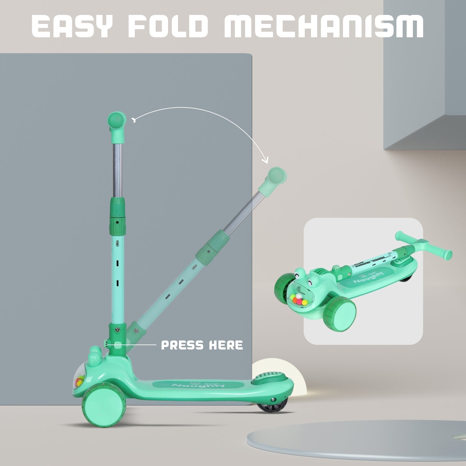 R for Rabbit Road Runner Hopper - Green - Scooter