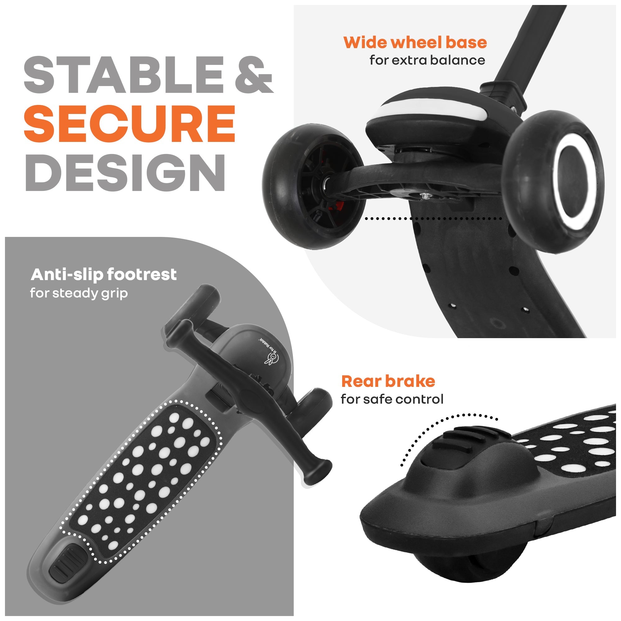 R for Rabbit Road Runner Jazz Foldable Kids Scooter - Scooter