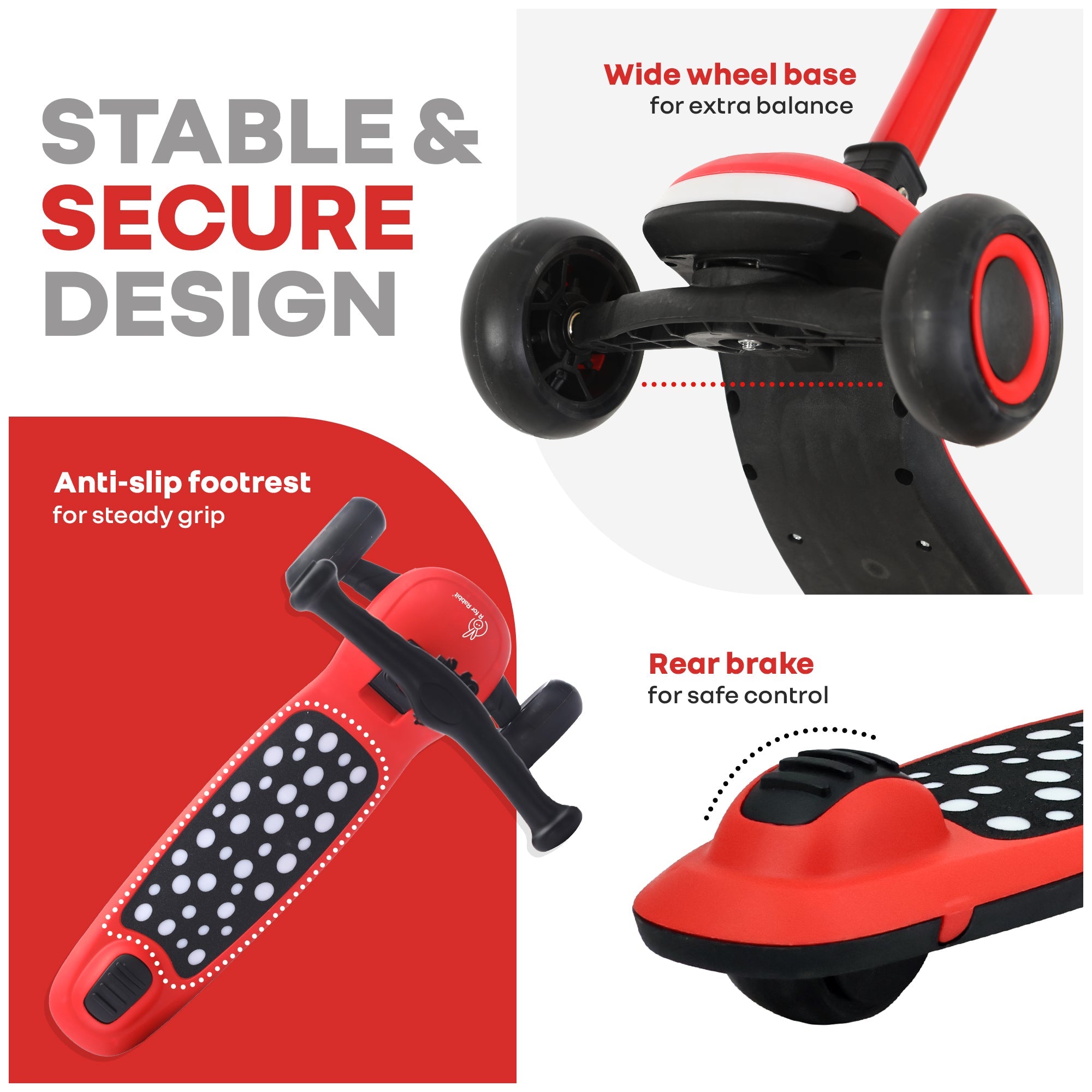 R for Rabbit Road Runner Jazz LED Wheels Kids Scooter - Scooter