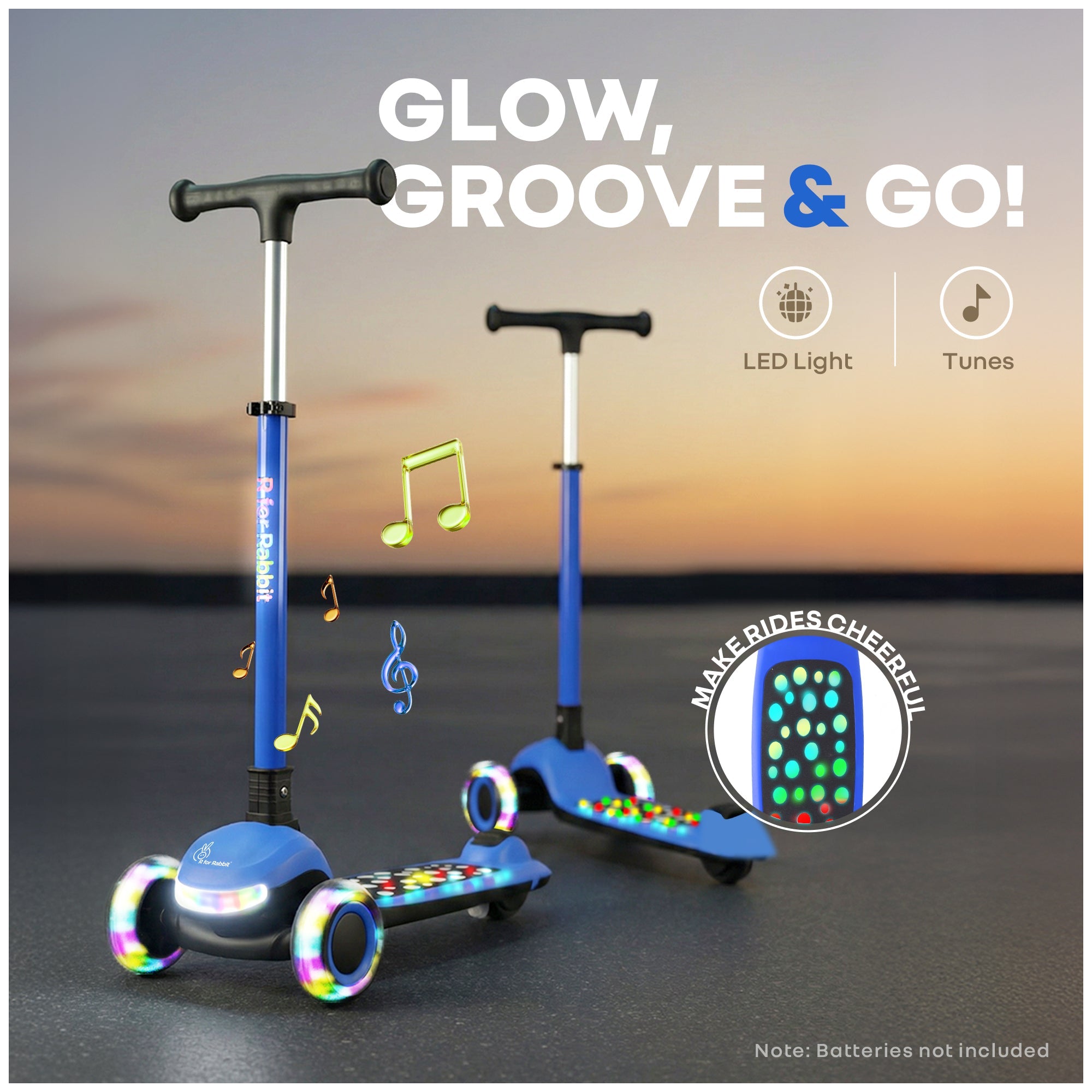 R for Rabbit Road Runner Jazz Scooter with LED Wheels - Scooter