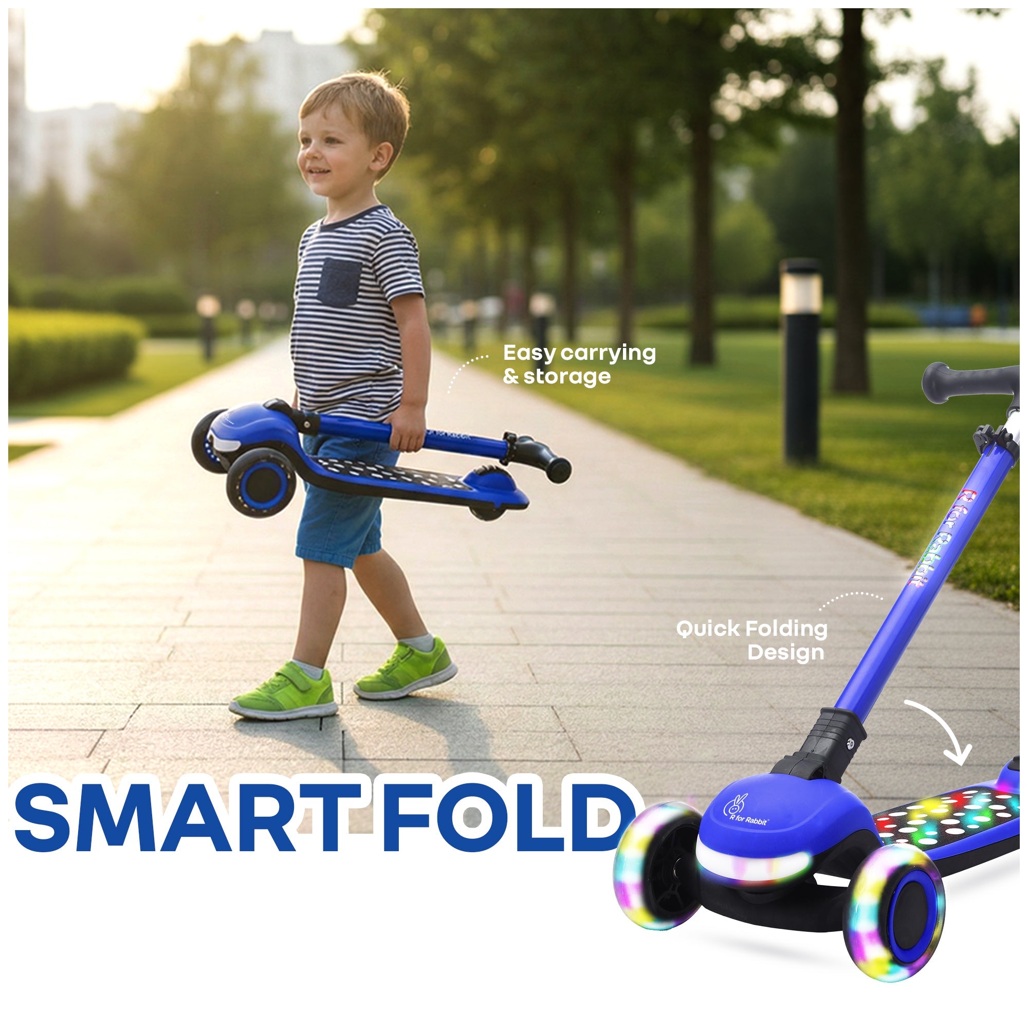 R for Rabbit Road Runner Jazz Scooter with LED Wheels - Scooter