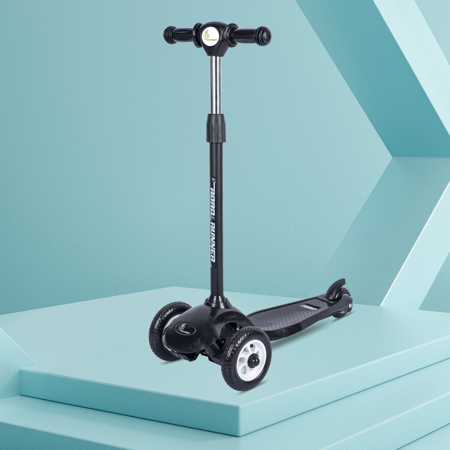 R for Rabbit Road Runner Junior - Black - Scooter