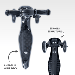 R for Rabbit Road Runner Junior - Black - Scooter