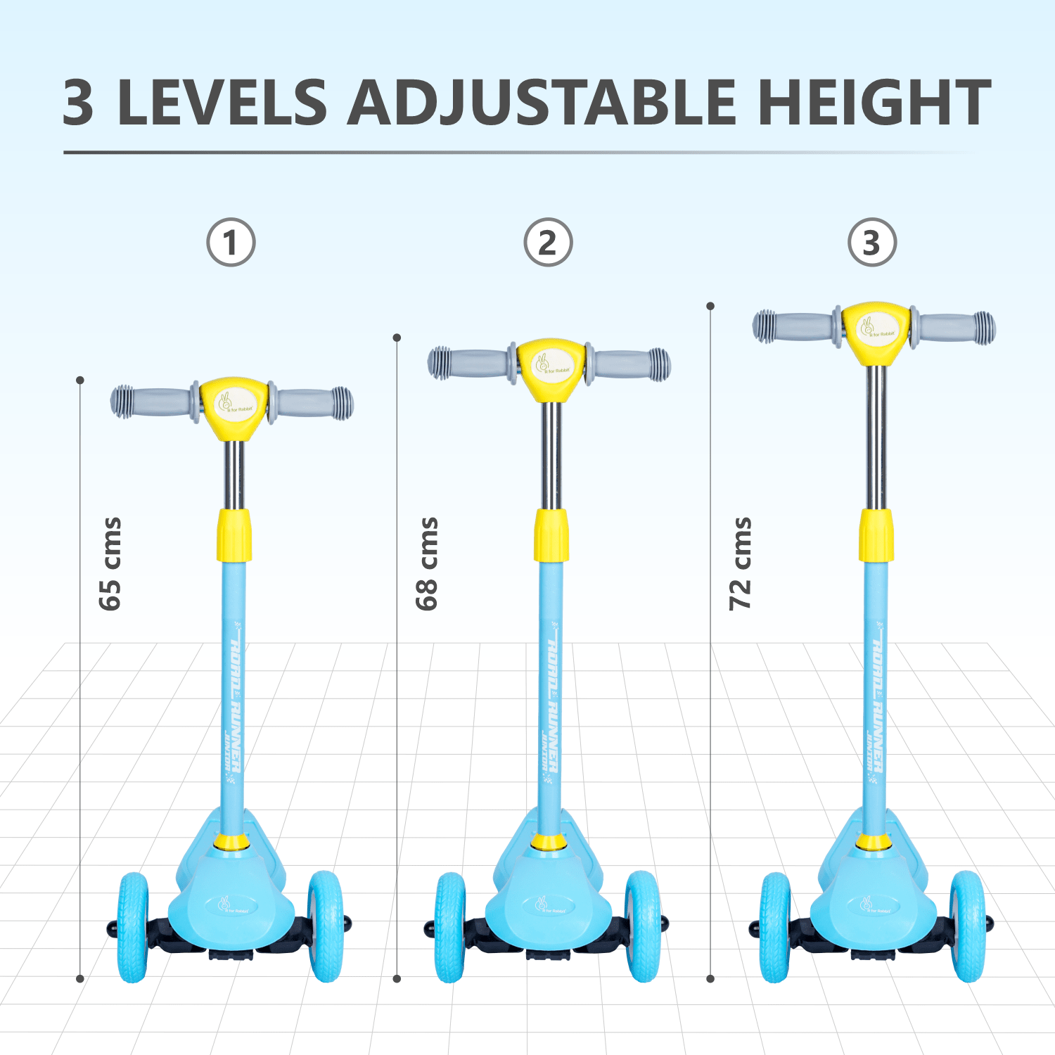 R for Rabbit Road Runner Junior - Blue - Scooter