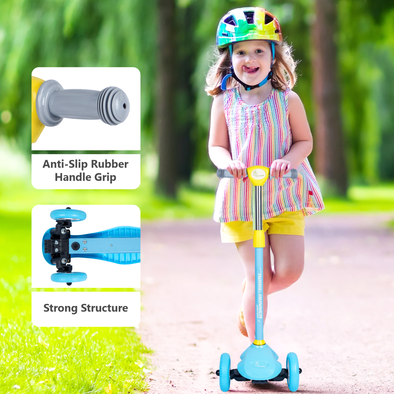 R for Rabbit Road Runner Junior - Blue - Scooter