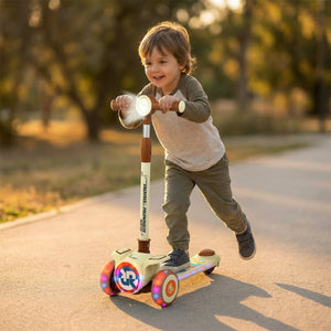 R for Rabbit Road Runner Neo Kids Scooter with LED Wheels & Height Adjustment - Scooter