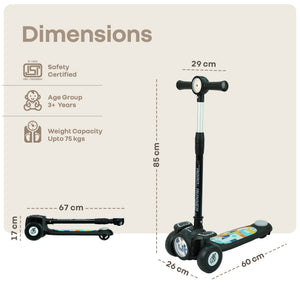 R for Rabbit Road Runner Neo Scooter with LED PU Wheels (3+ Years) - Scooter