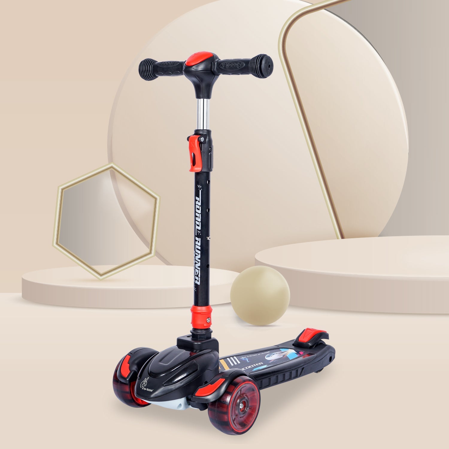 R for Rabbit Road Runner Racer - Blue Black - Scooter