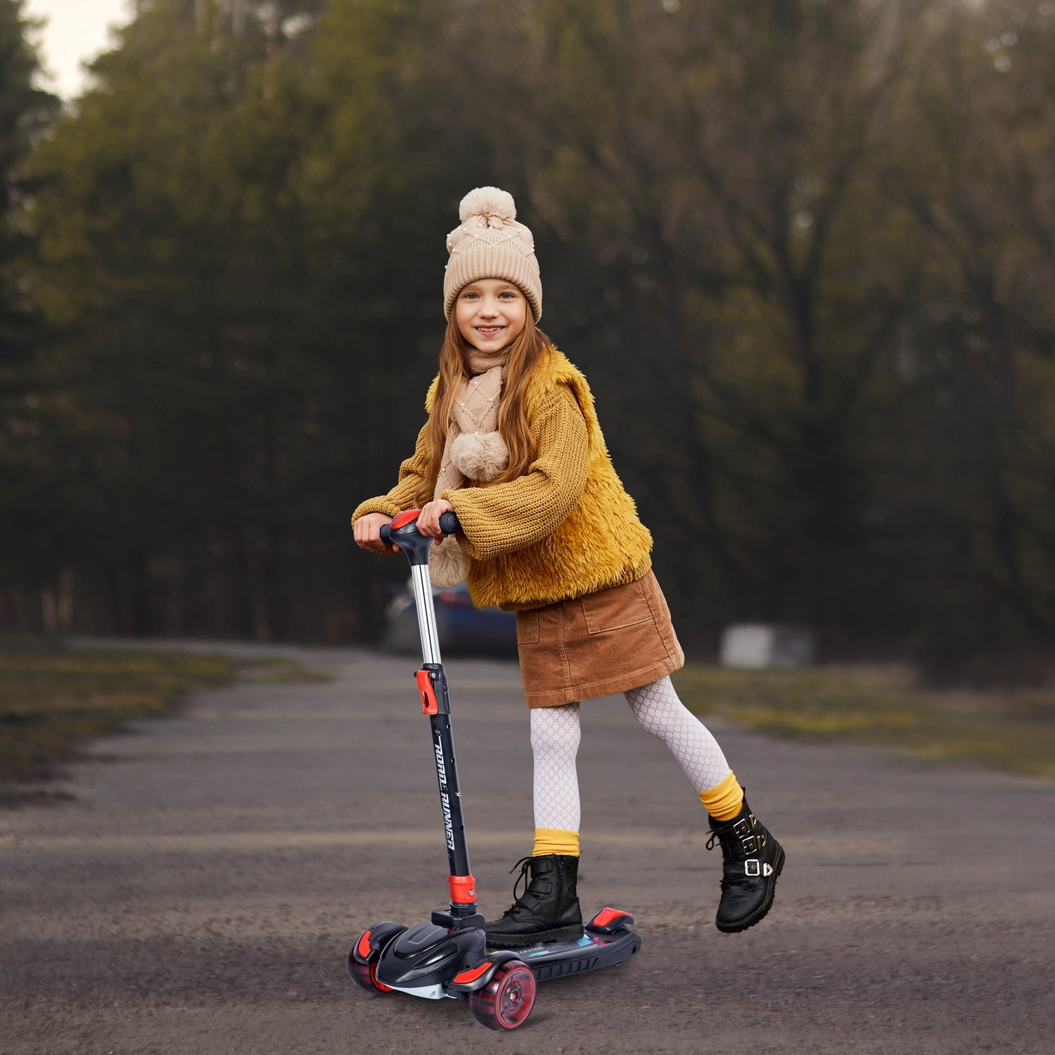 R for Rabbit Road Runner Racer - Blue Black - Scooter