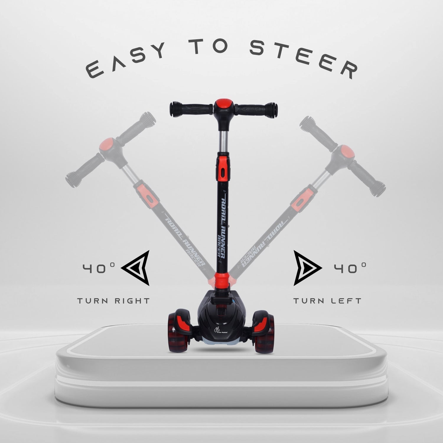 R for Rabbit Road Runner Racer - Blue Black - Scooter