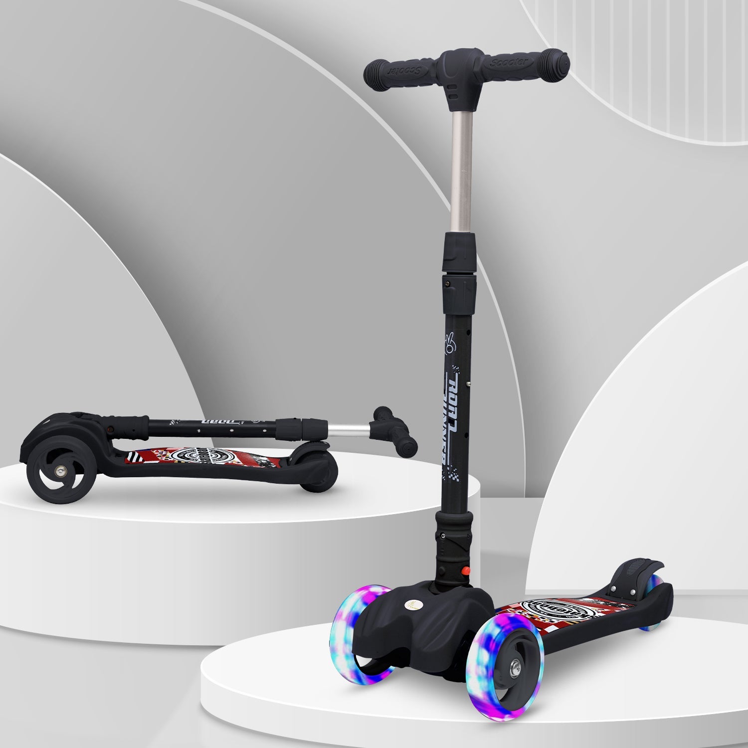 R for Rabbit Road Runner Scooter - Black - SRRRBK1